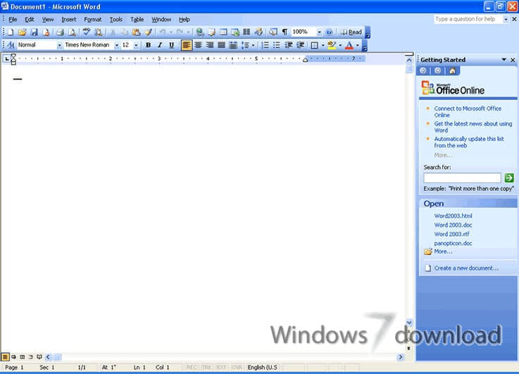 microsoft office word downloading